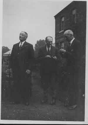 John is center of photo with his brothers James left and Joseph right. Picture taken at Woodhall Spa, Lincolnshire. Date unknown.